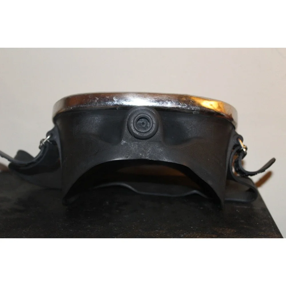 VINTAGE 1960's NEMROD REGENT CLASSIC BLACK OVAL SCUBA DIVING MASK -Made in Japan
